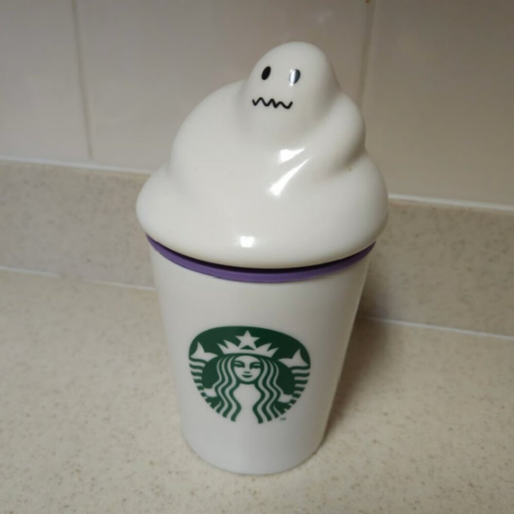 Starbucks Japan Ghost Halloween Ceramic Whipped Ghost Tumbler Coffee Mug 2020